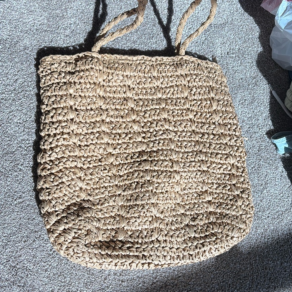 Straw Beach Tote